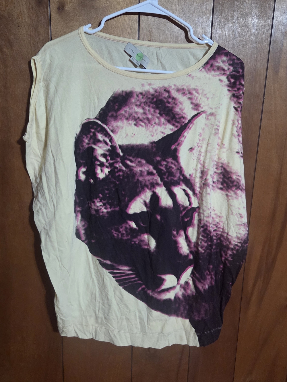 Stella McCartney Jaguar Top Size Large - Has White Stain